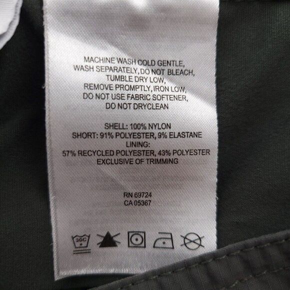 Columbia Omni Shade Sun Protection Solid Green Outdoor Skort Size 2 - Picture 13 of 14